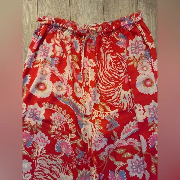 Free People Red Floral Pajama Set - Picture 5 of 11